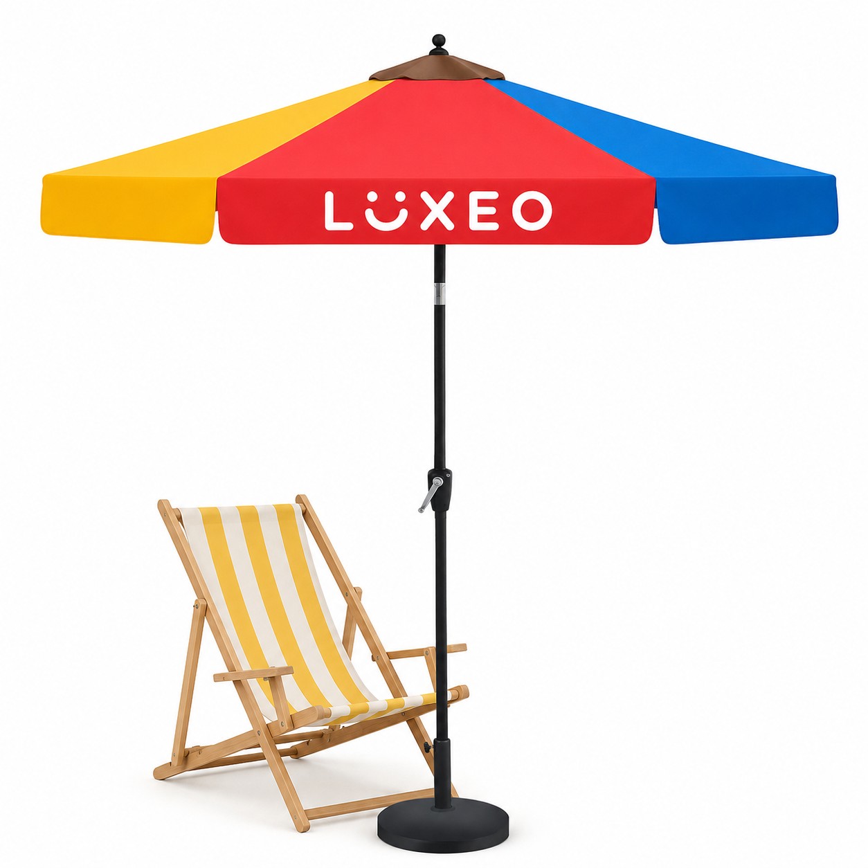 Aluminum Market Patio Umbrella With Auto Tilt