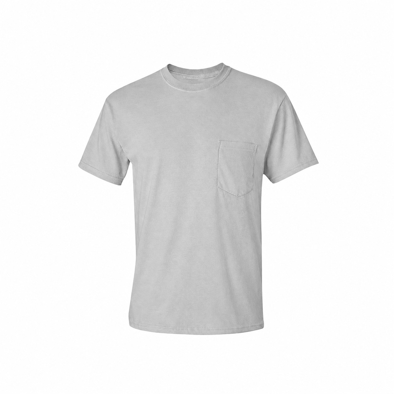 Cotton Pocket Shirt — Silver