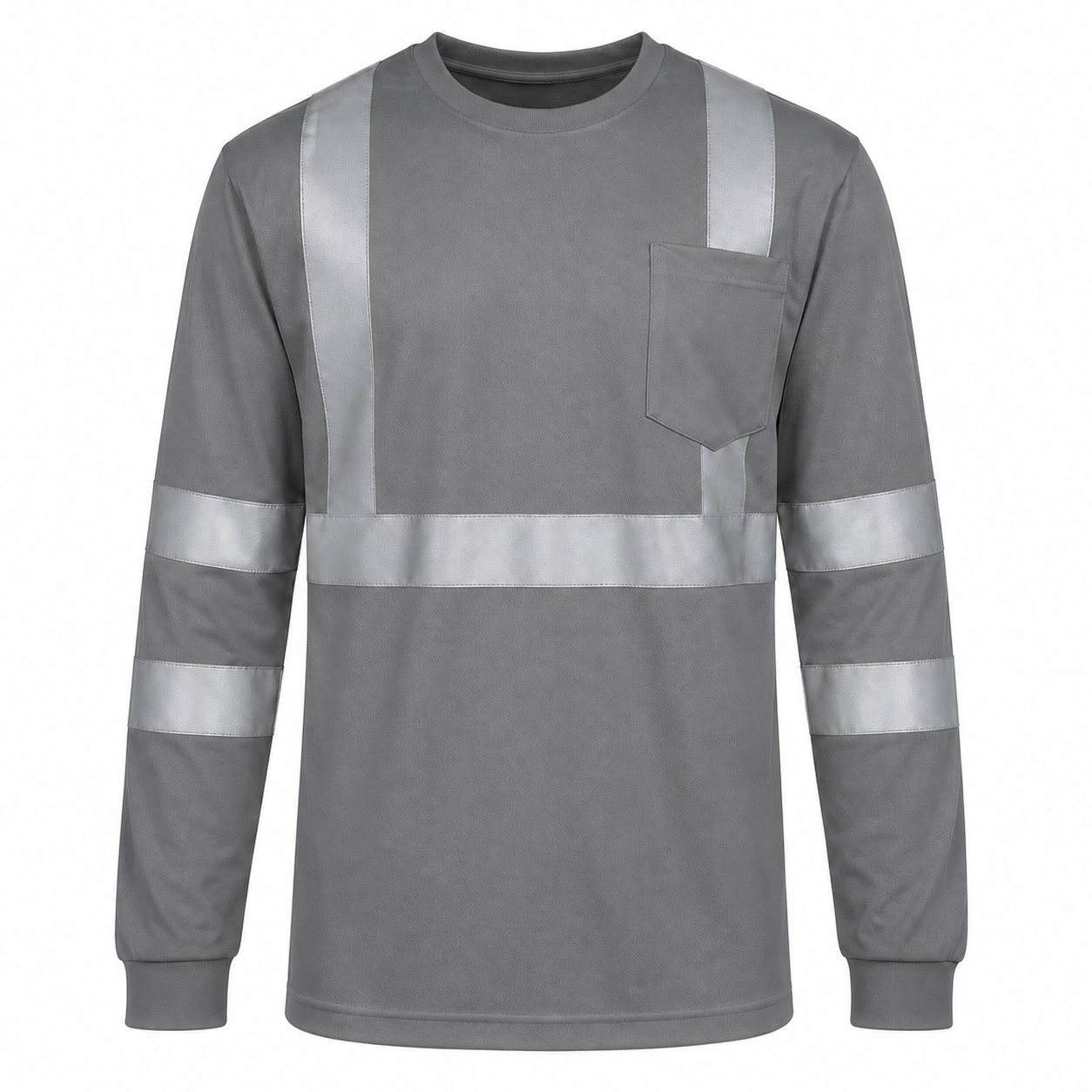 Long Sleeve Reflective Crewneck Shirt — view 7