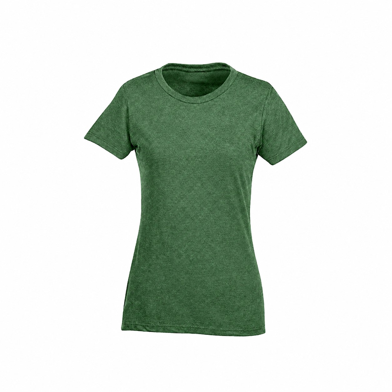 Ladies Cotton Polyester Crew Tee — Green