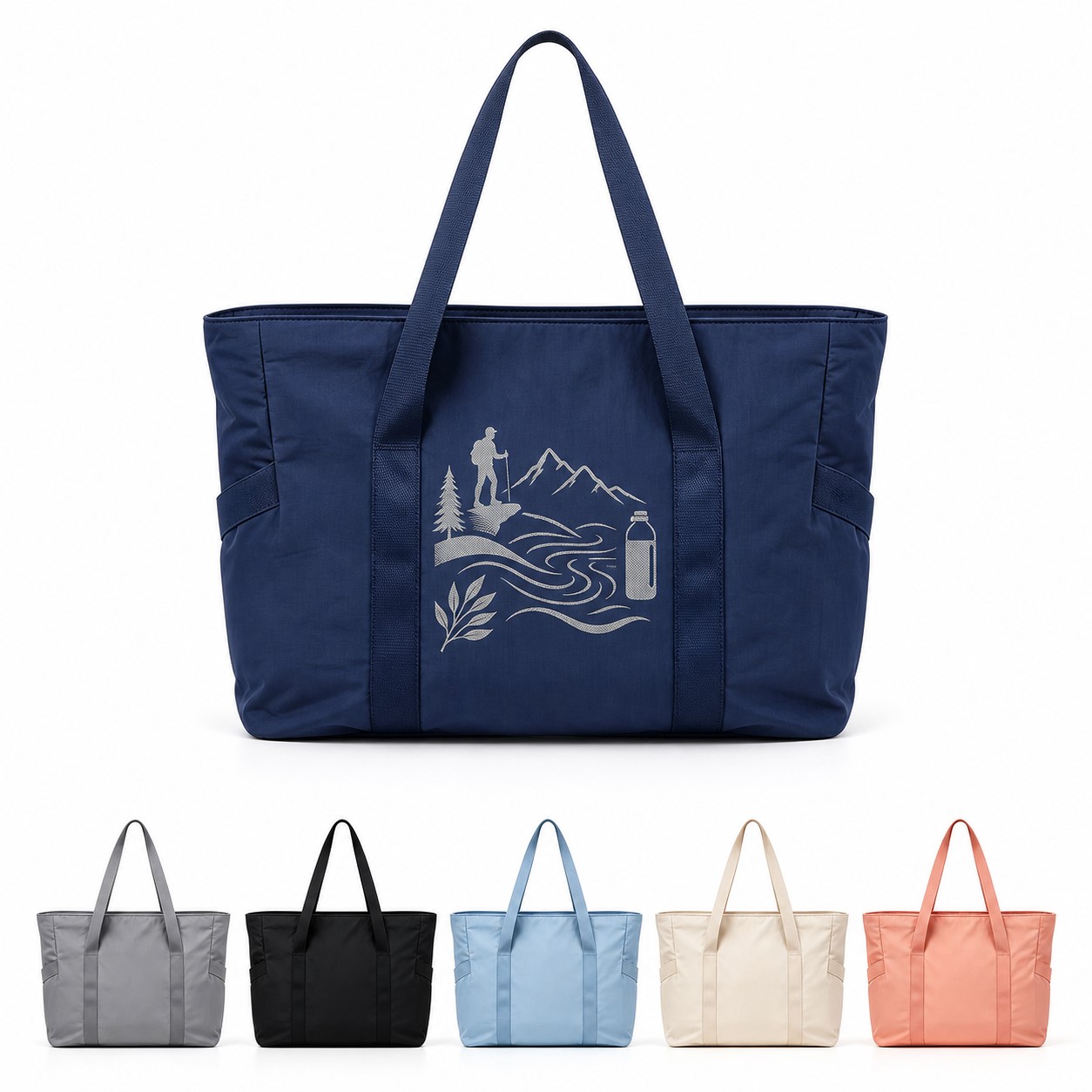 Women's Nylon Yoga Tote With Mat Clasp