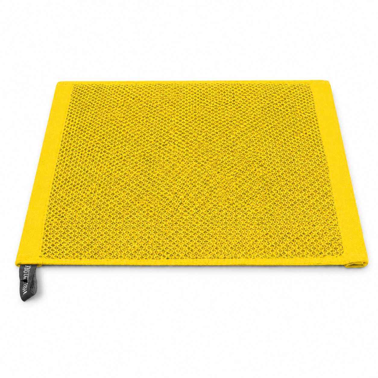 Square Cotton Kitchen Dish Towel — Bright Yellow