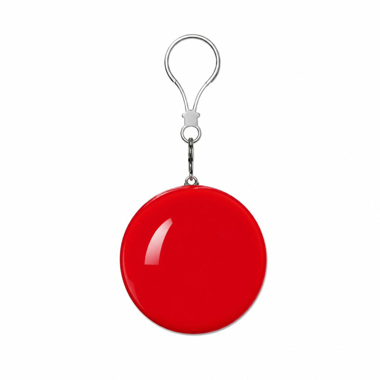 Rain Poncho Ball Keychain — Red