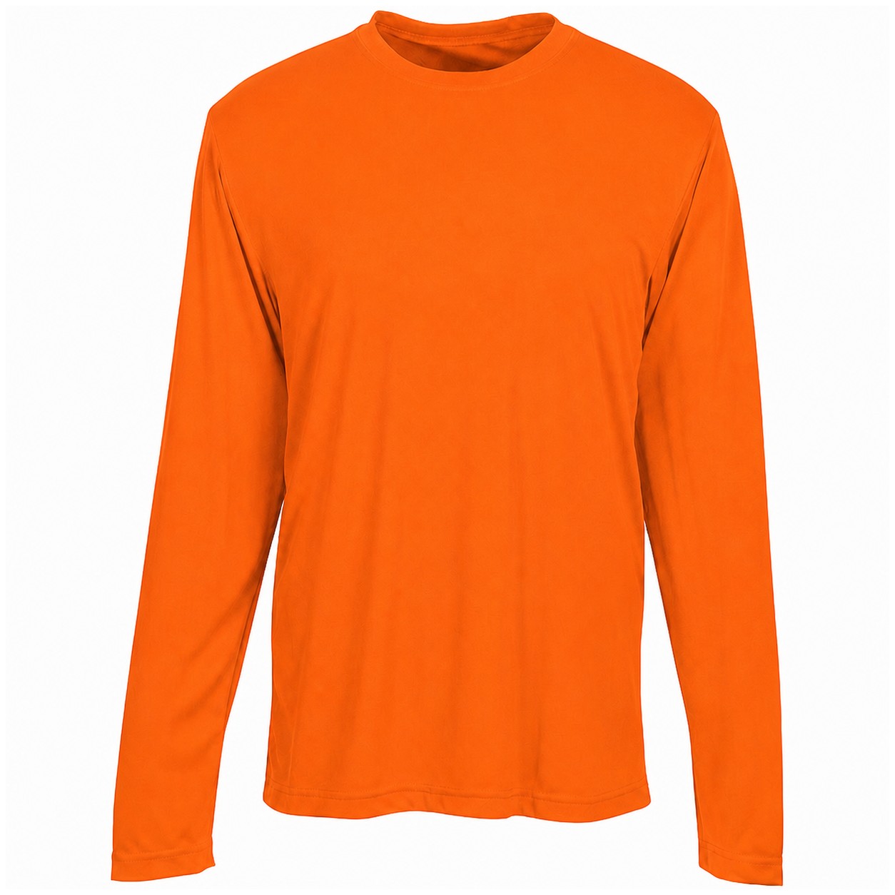 Polyester Long Sleeve Team Shirt — Orange