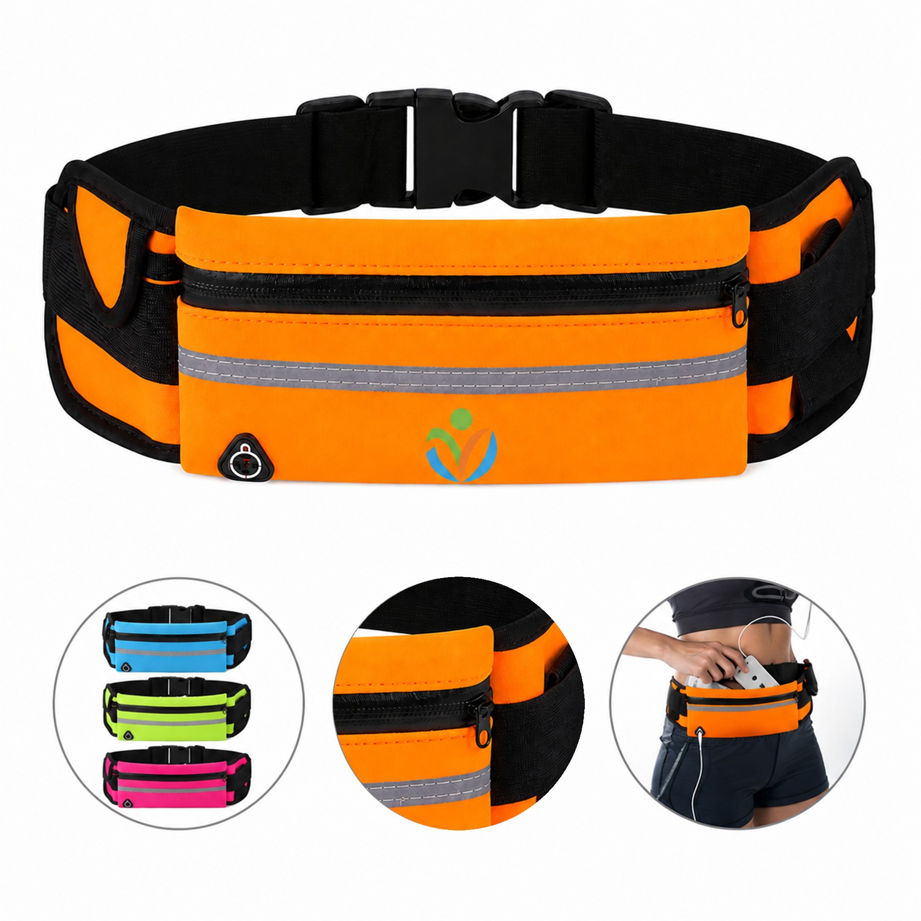 Waterproof Fabric Reflective Running Waist Pack
