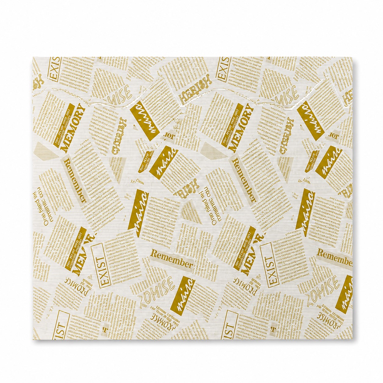Square Deli Wax Paper Sheets — Brass Gold