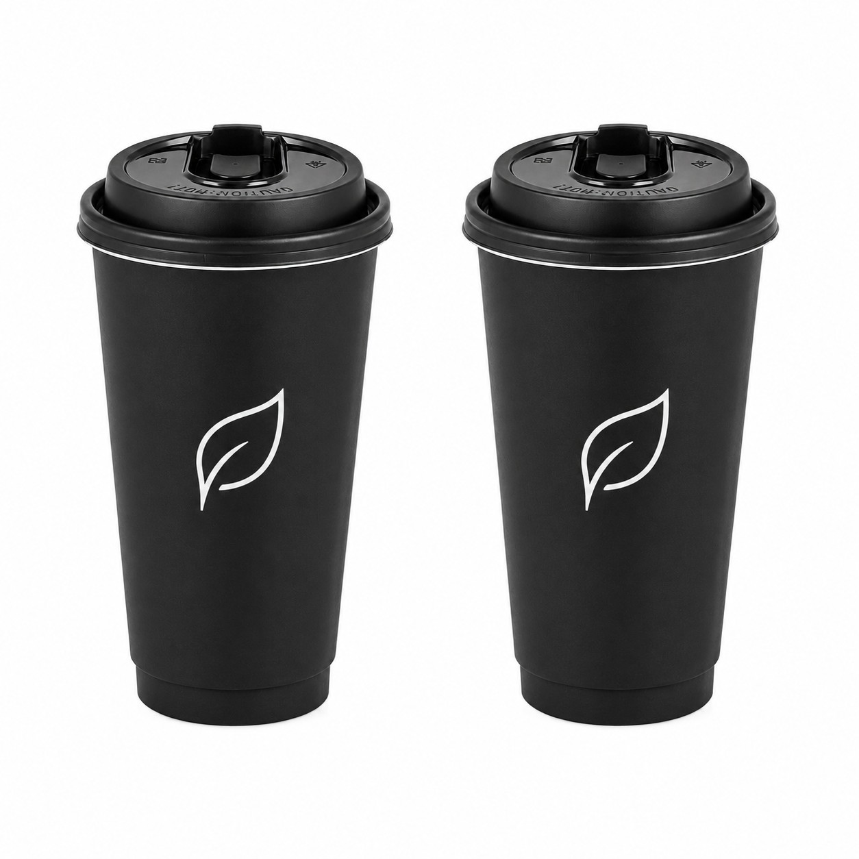 Black Double Wall Paper Coffee Cup