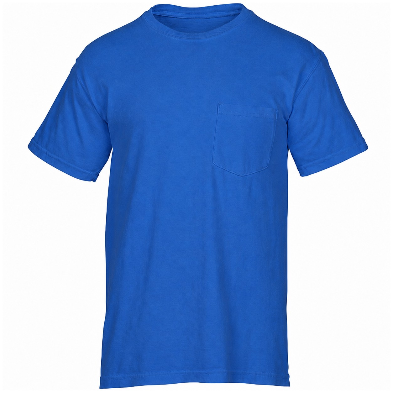 Garment Dyed Ringspun Pocket Tee — Blue