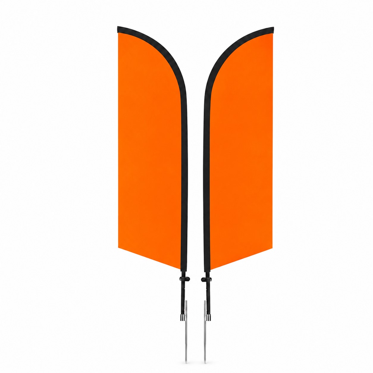 11' Spike Feather Flag Kit — Orange