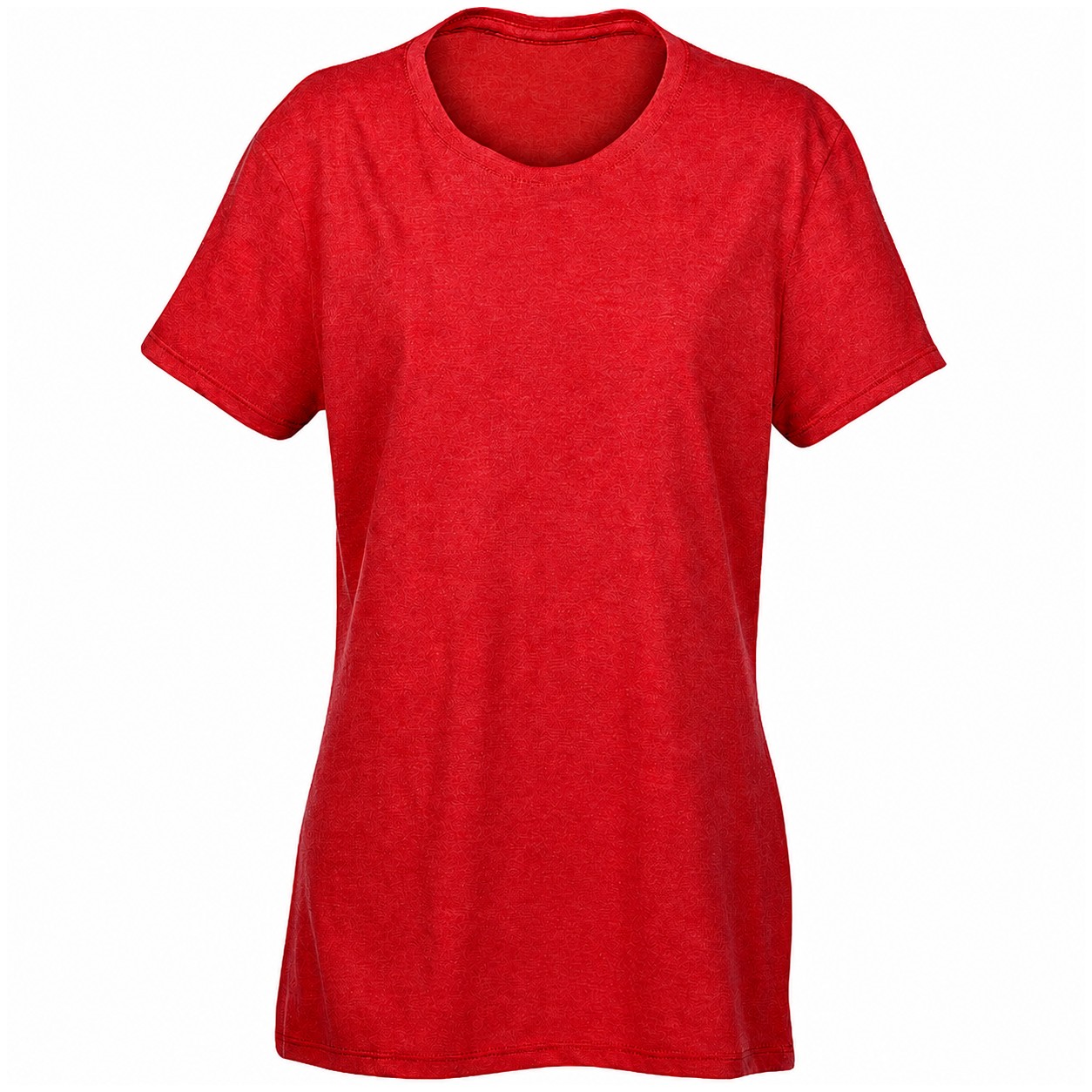 Ladies' Tri-Blend Short-Sleeve Tee — Red