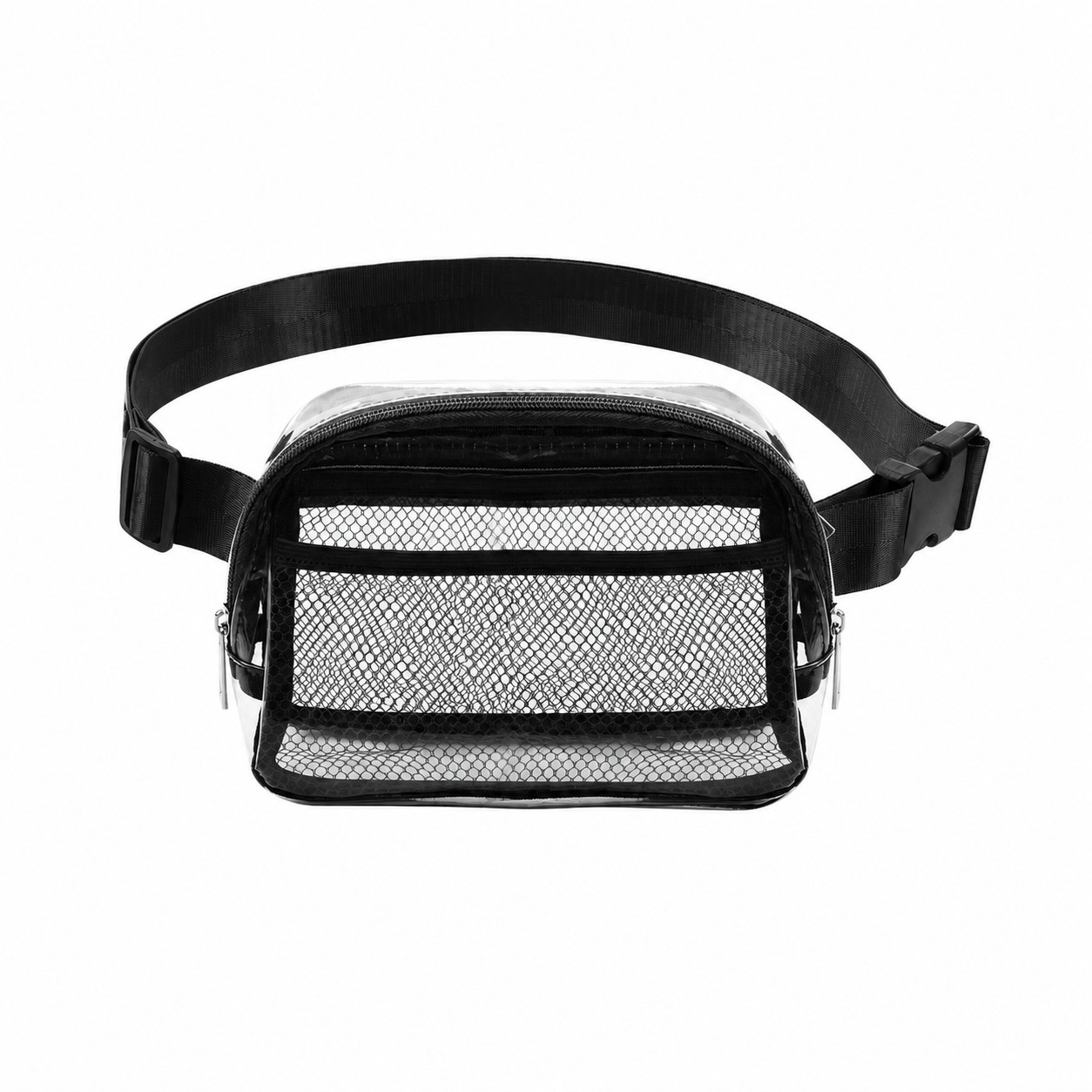 PVC Roomy Fanny Pack — Black