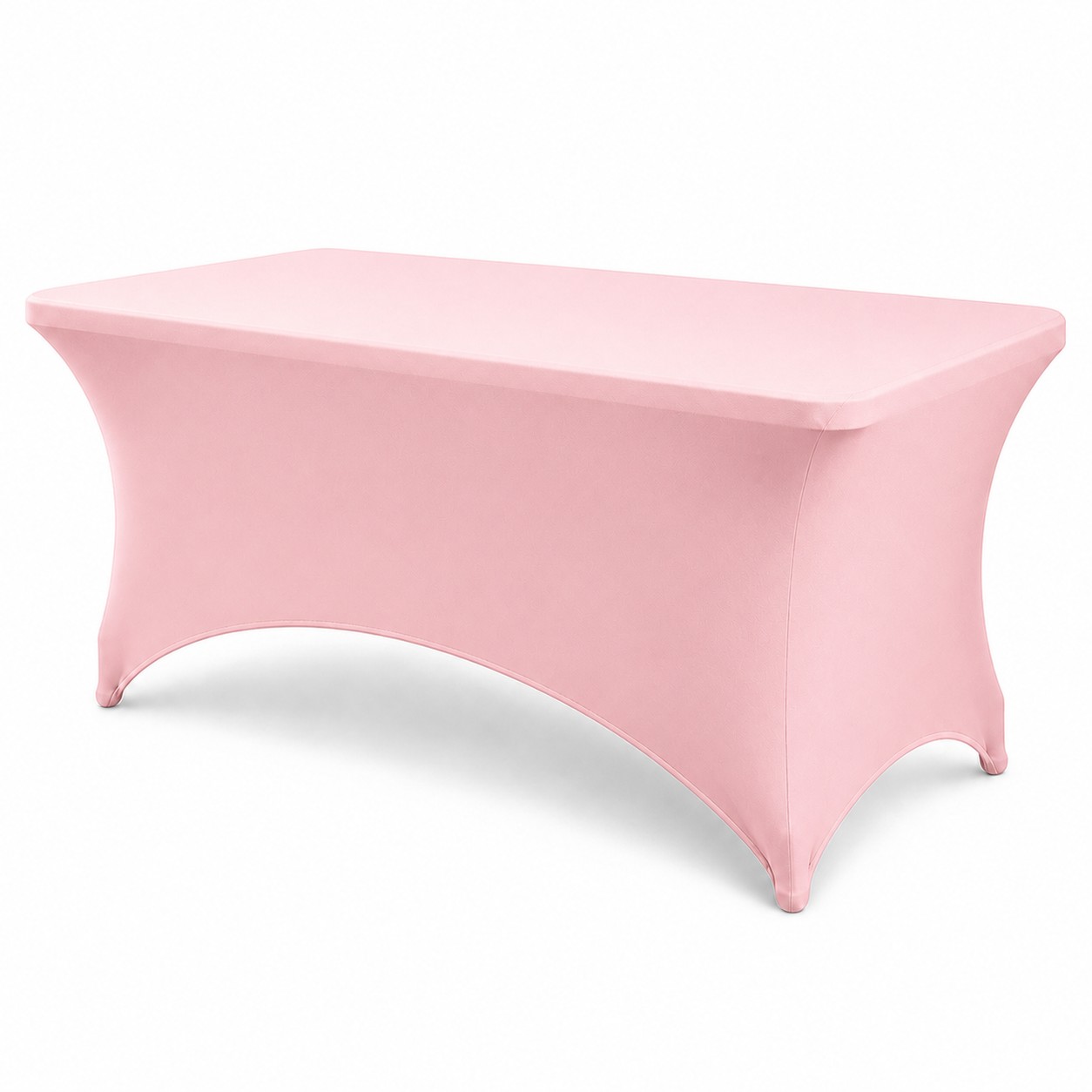 Fitted Spandex Event Tablecloth — Skin Pink