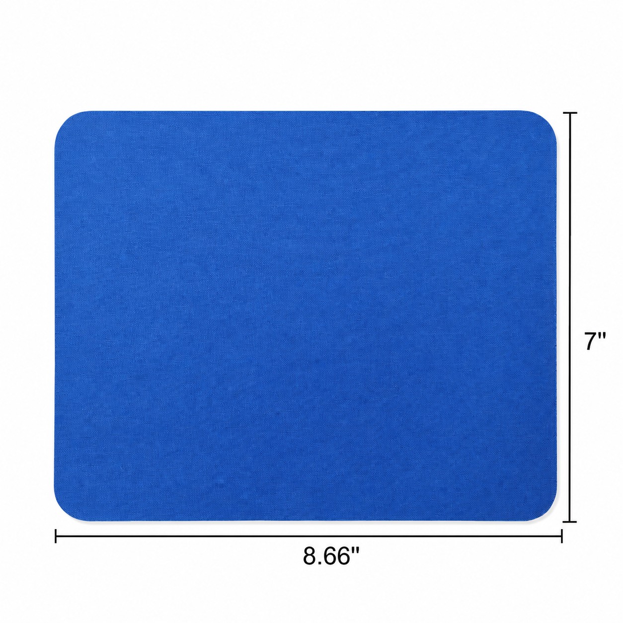 Fabric Mouse Pad With Rubber Foam Base — Blue