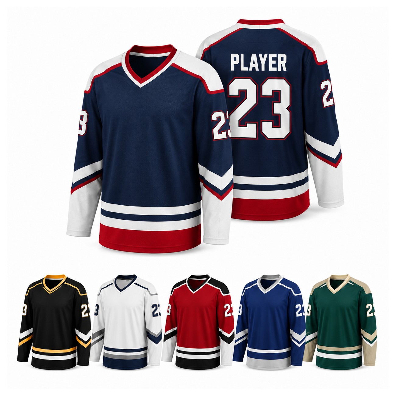 Mesh Polyester Ice Hockey Jersey