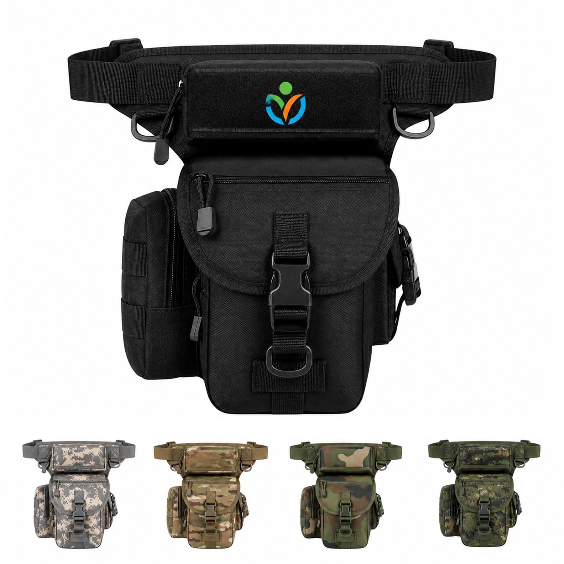 Convertible Multi Compartment Oxford Tactical Leg Bag
