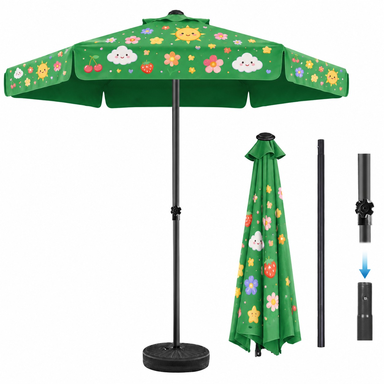 Portable Aluminum Market Umbrella