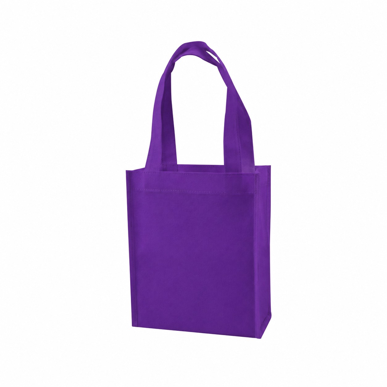 Mini 4" Gusset Tote Bag — Purple
