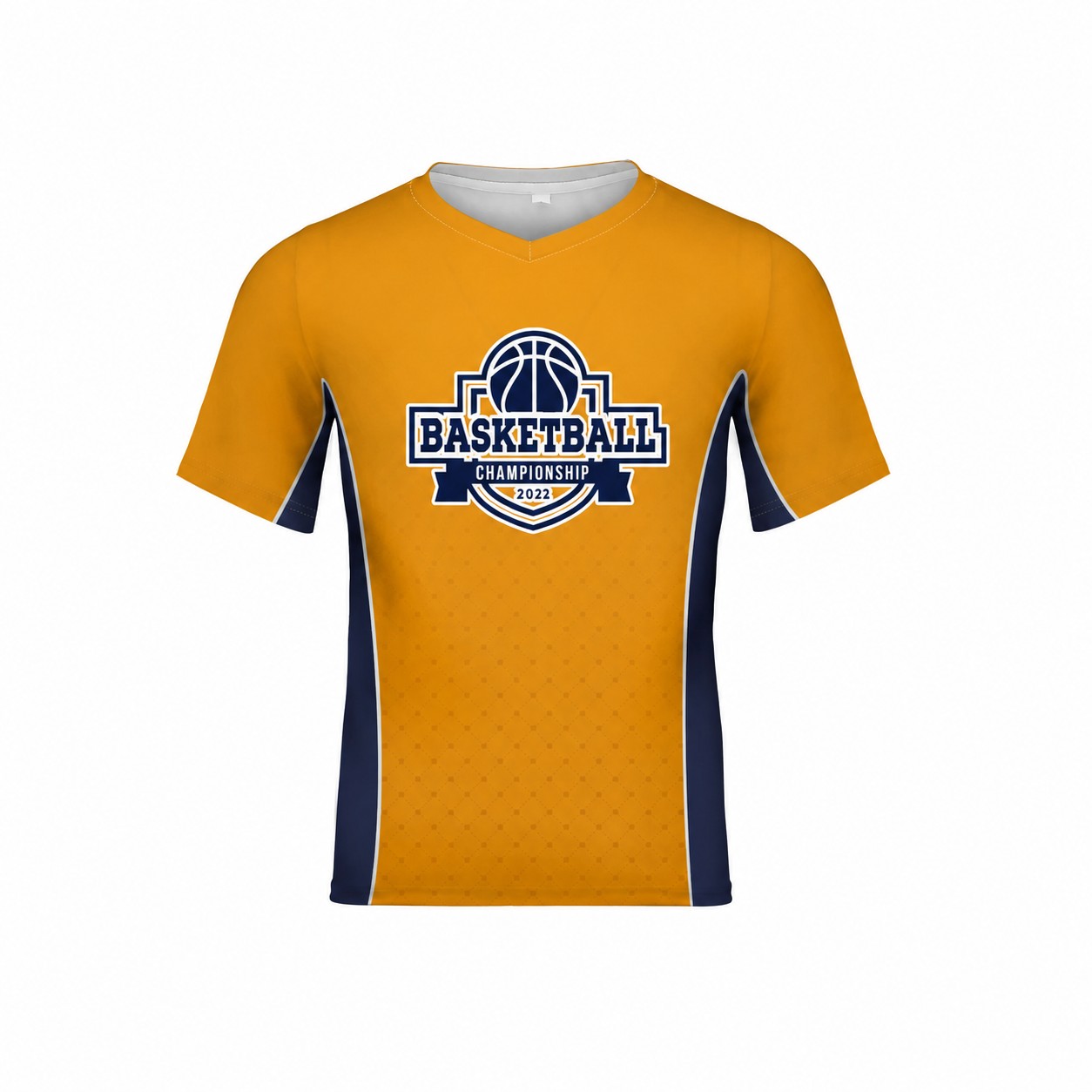 Moisture-Wicking Polyester Crew Neck T-Shirt — Gold
