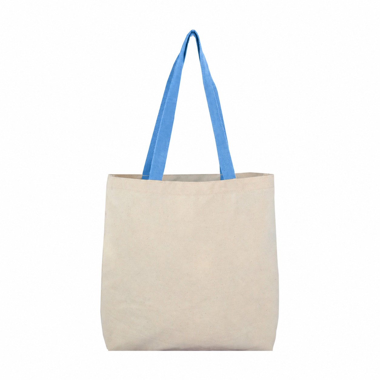 Cotton Color Tote Bag — Light Blue