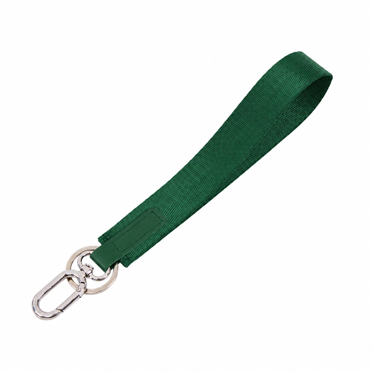 Nylon Keychain Wrist Lanyard — Forest Green