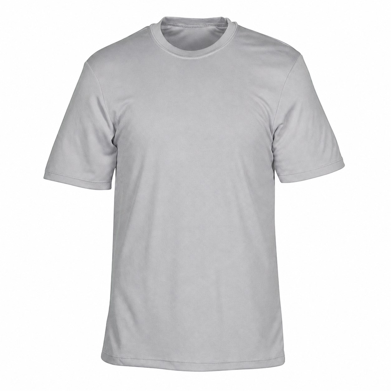 Men's Moisture-Wicking Crewneck Shirt — Silver