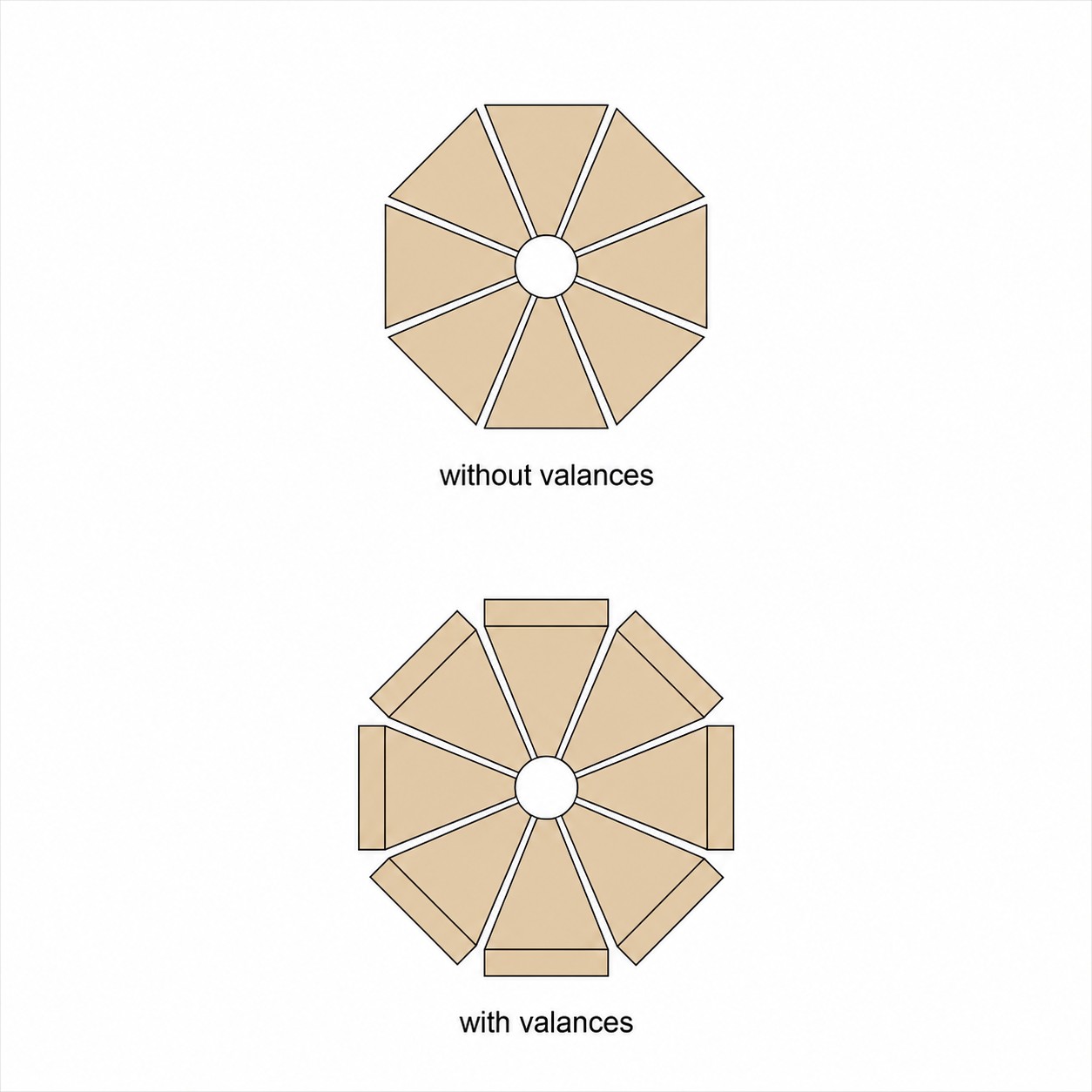 9-Foot Crank Tilt Patio Umbrella — Tan Beige