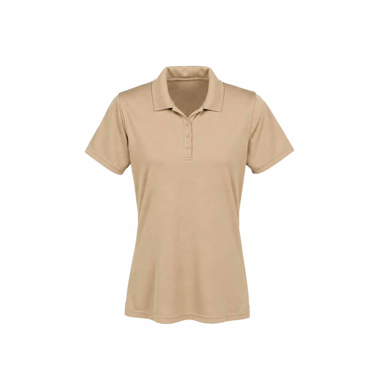 Recycled Team Polo Shirt — Tan Beige