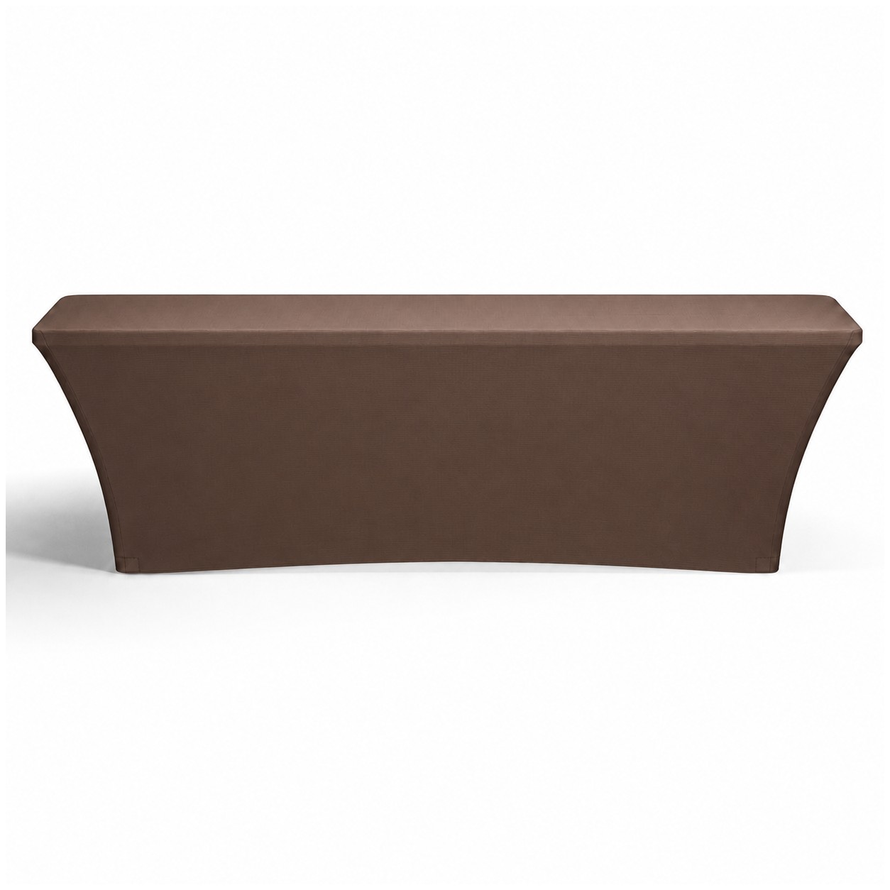 8-Foot Standard Stretch Table Cover — Brown