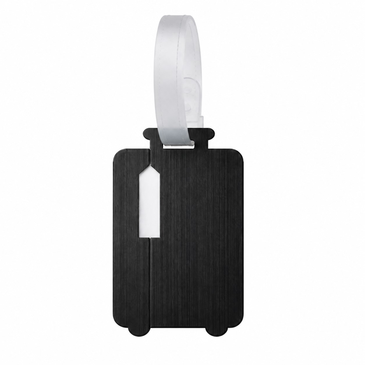 Brushed Aluminum Alloy Luggage Identification Tag — view 2