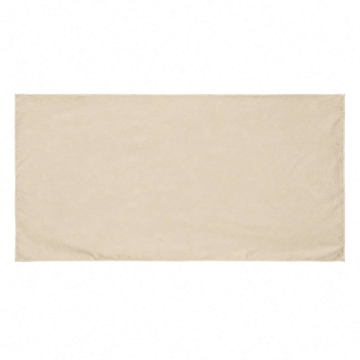 Waffle Weave Beach Towel — Natural Beige