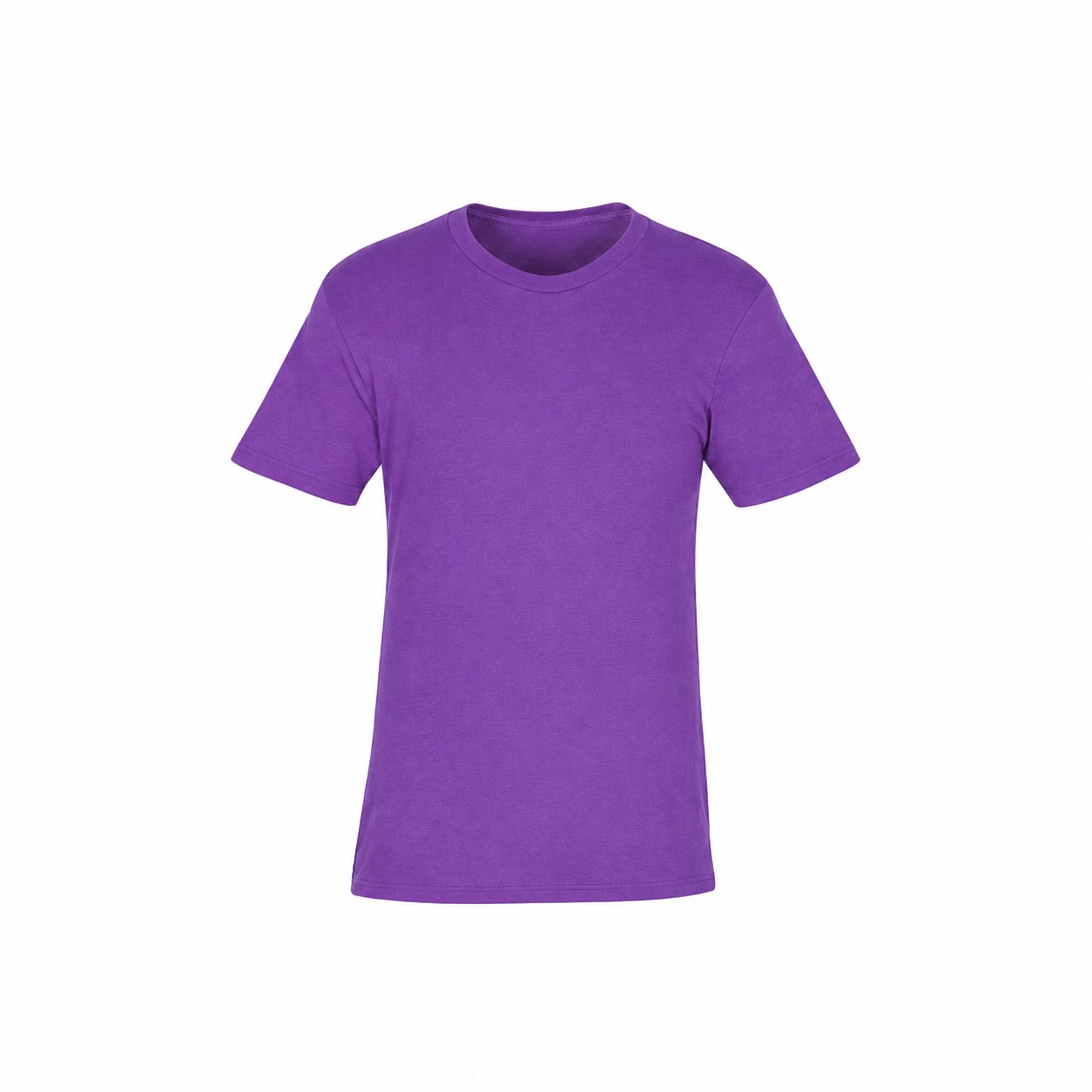 Fine Jersey Cotton Polyester Tee — Purple