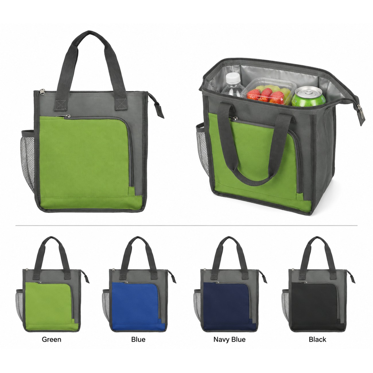 300D Polyester Green Lunch Cooler