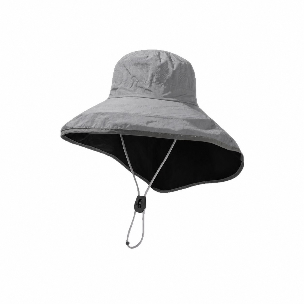 Polyester Neck Flap Boonie Hat — Gray