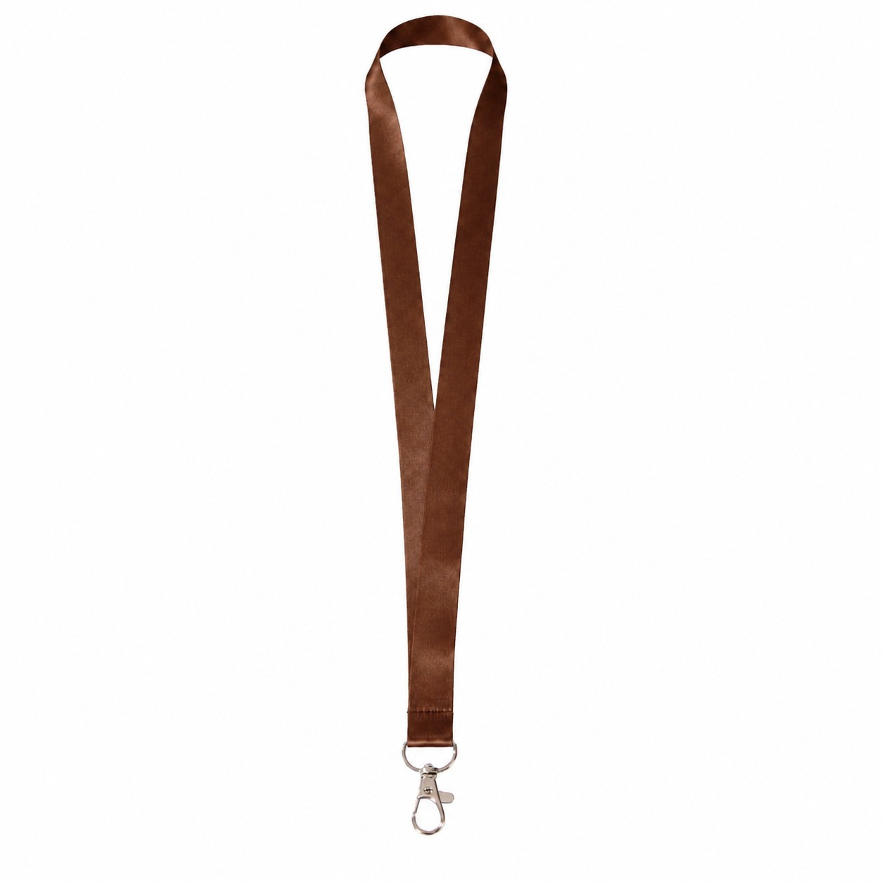 Recycled RPET Badge Lanyard — Brown