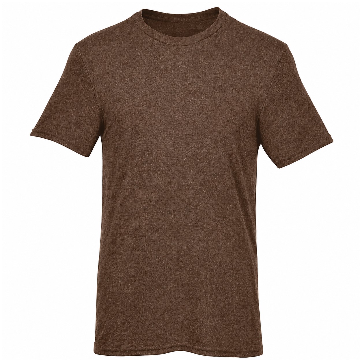 Cotton Jersey Crewneck T-Shirt — Brown