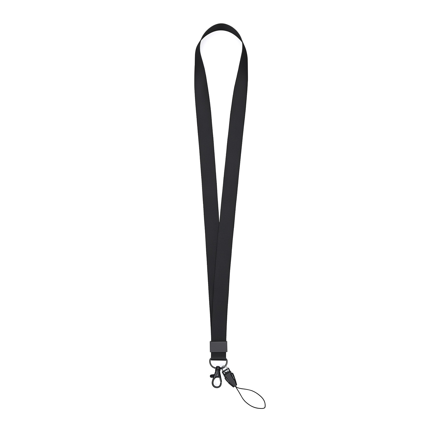 Dual Attachment Polyester Phone Lanyard — view 2