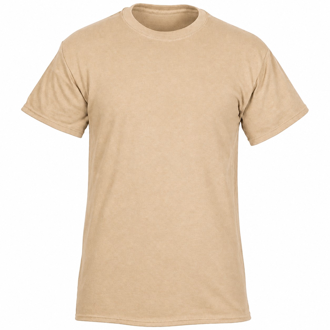 6-Ounce Cotton Crewneck T-Shirt — Tan Beige
