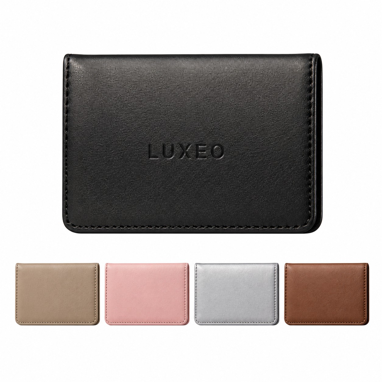 Business Card Case With Magnetic Flip Cover