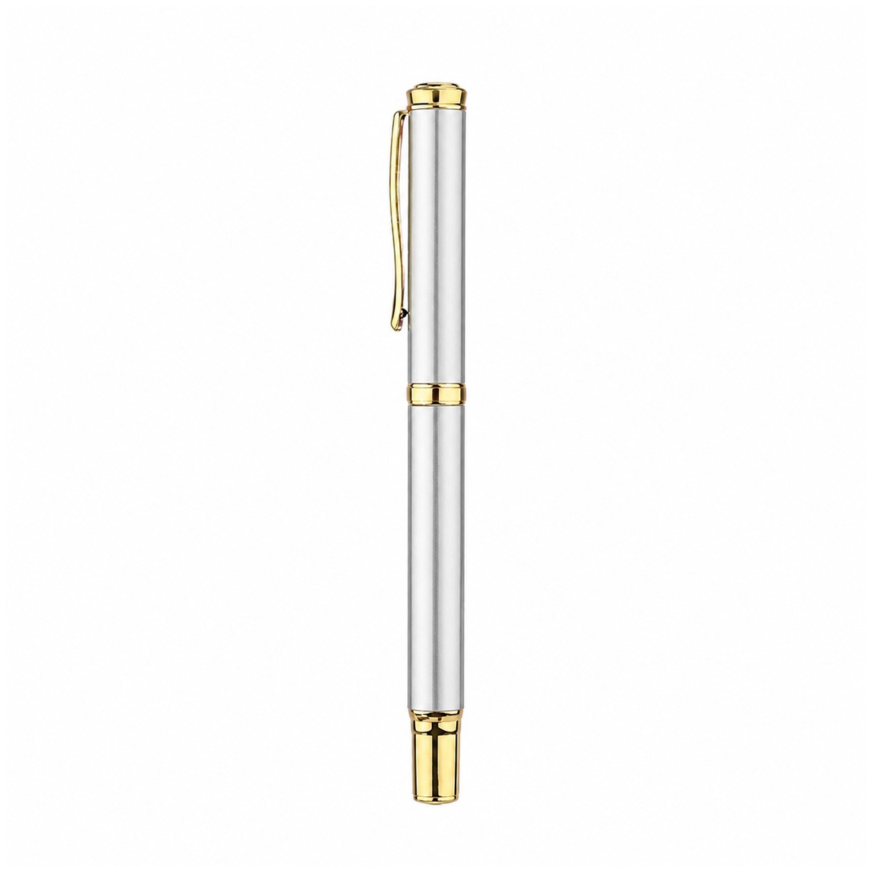 Aluminum Capped Gel Pen Gift Set — Silver