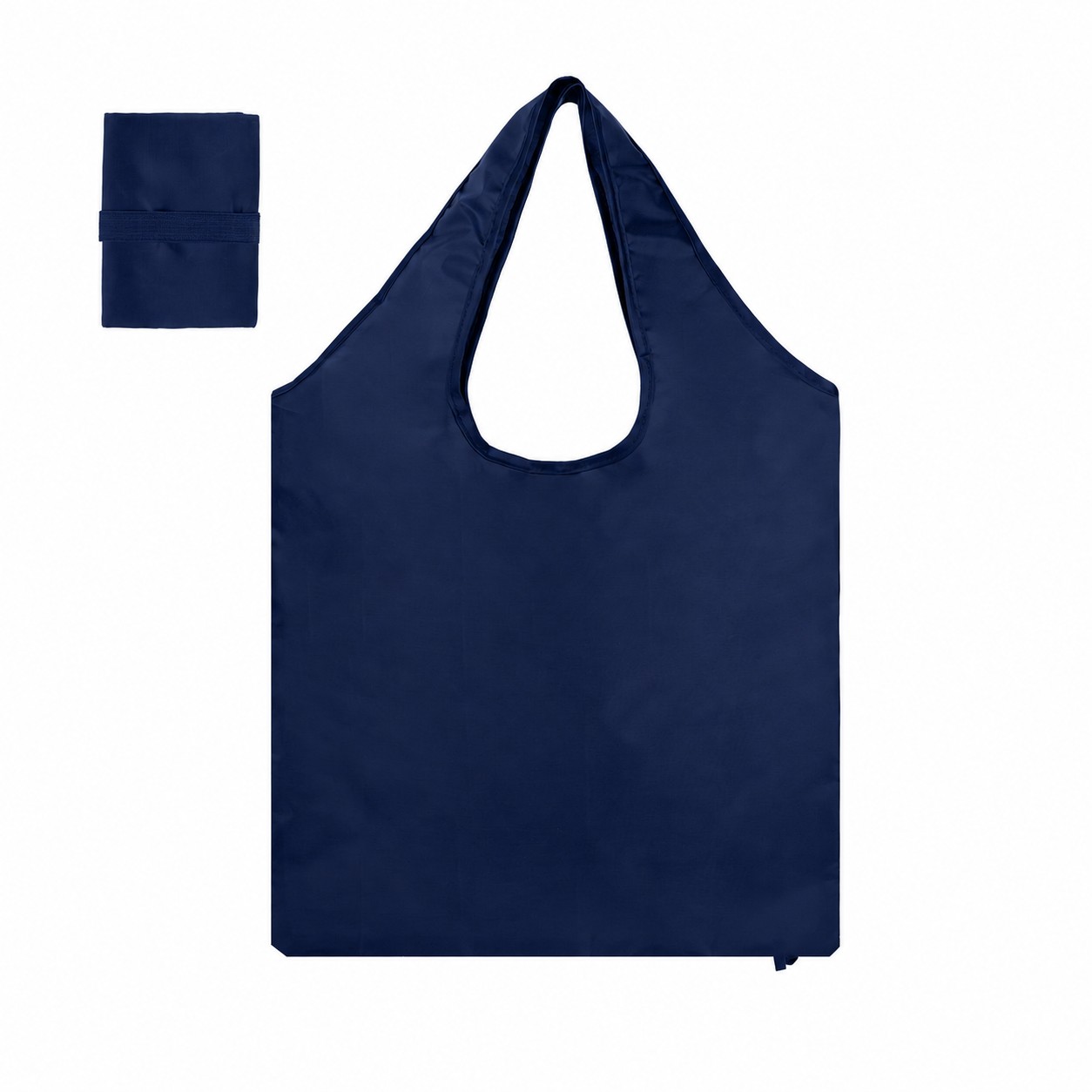 210T Polyester Tote Bag — Navy Blue