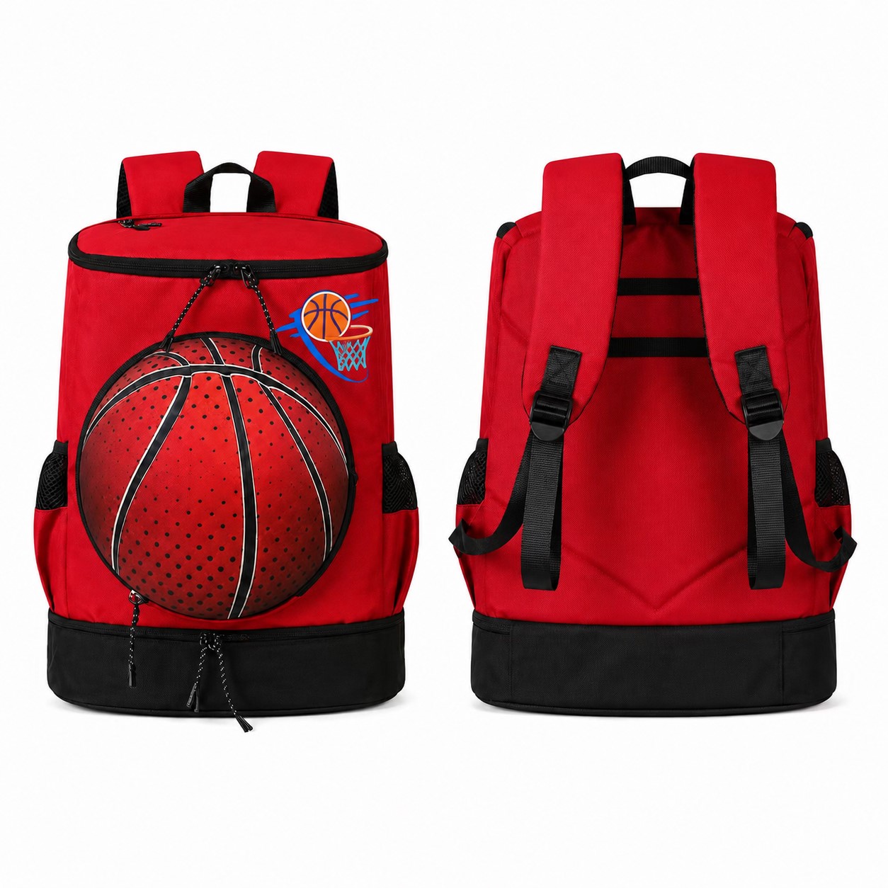 Oxford Athletic Backpack With Ball Compartment