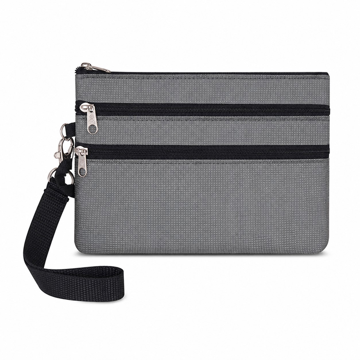 Mesh Fabric RFID Travel Wallet With Wrist Strap — view 2