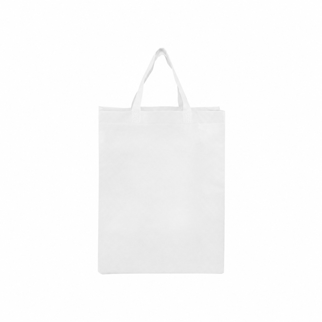 4" Gusset Tote Bag — White