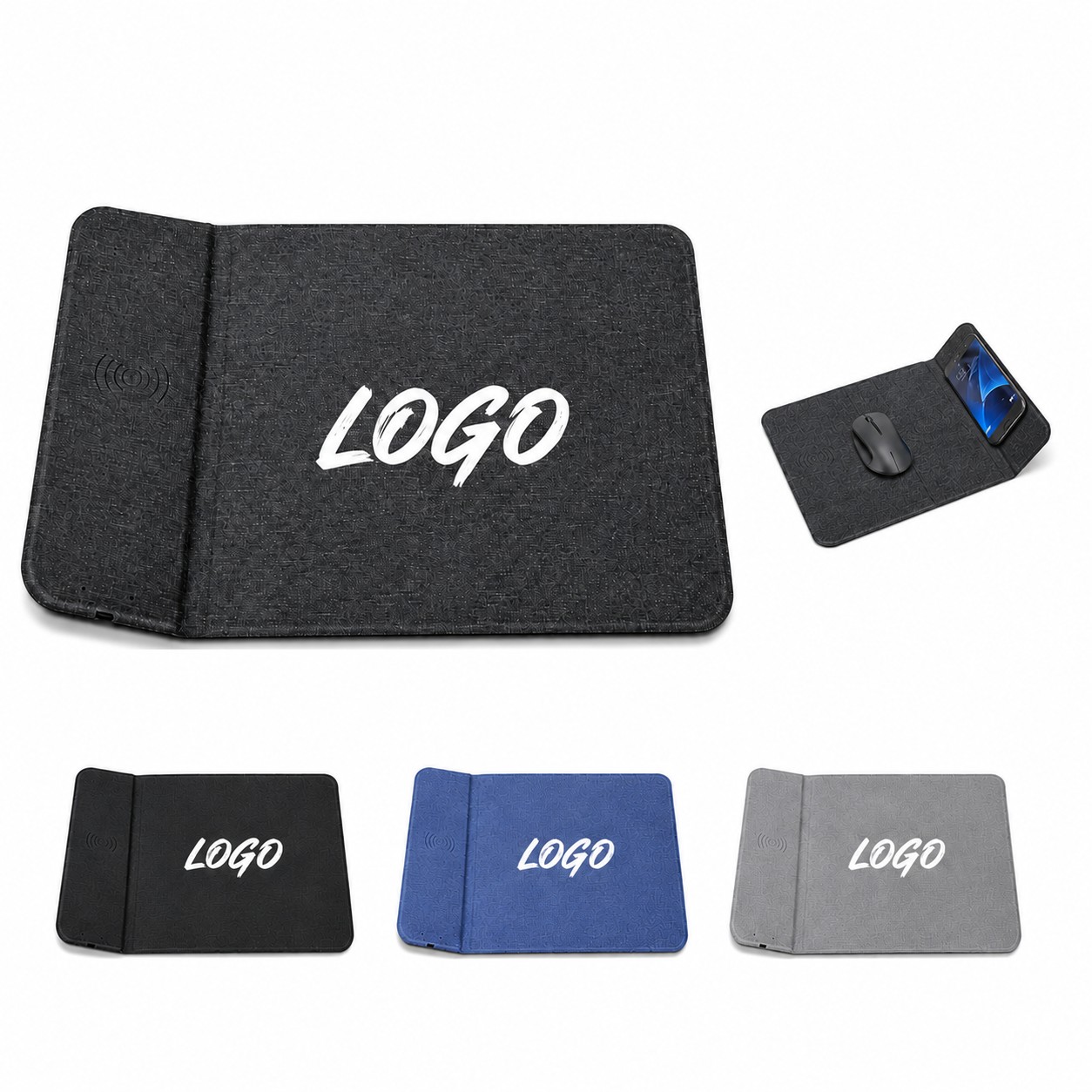 Wireless Charging Mouse Pad With Kickstand