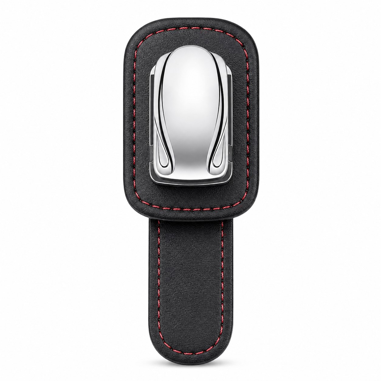 PU Sunglasses Visor Holder With Stainless Steel Insert — view 2