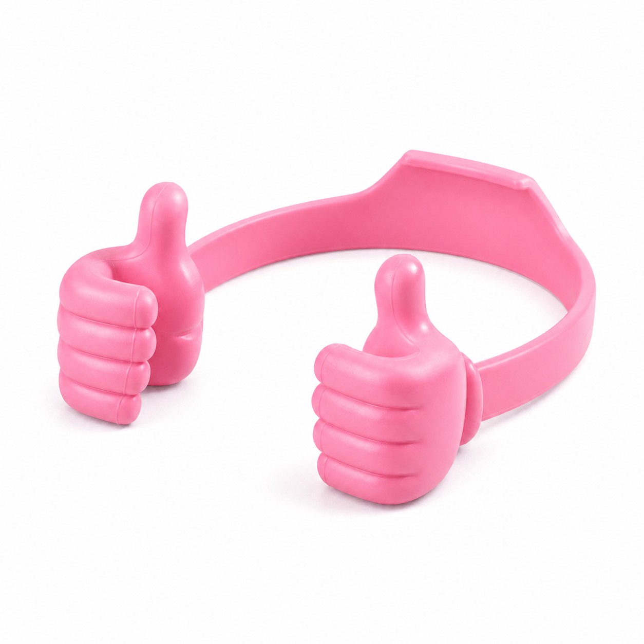 Adjustable Thumbs Up Device Stand — Pink
