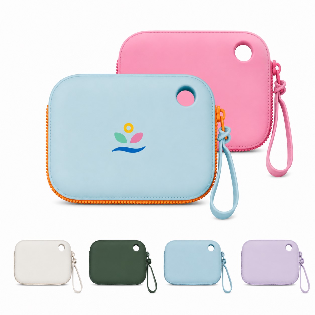 Soft Silicone Coin Pouch With Wrist Strap