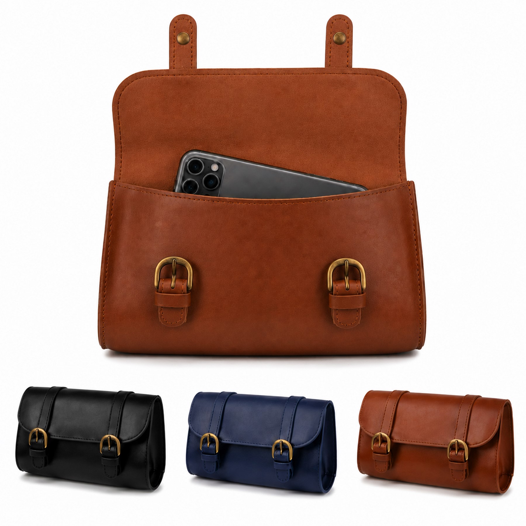 Waterproof PU Motorcycle Saddle Bag