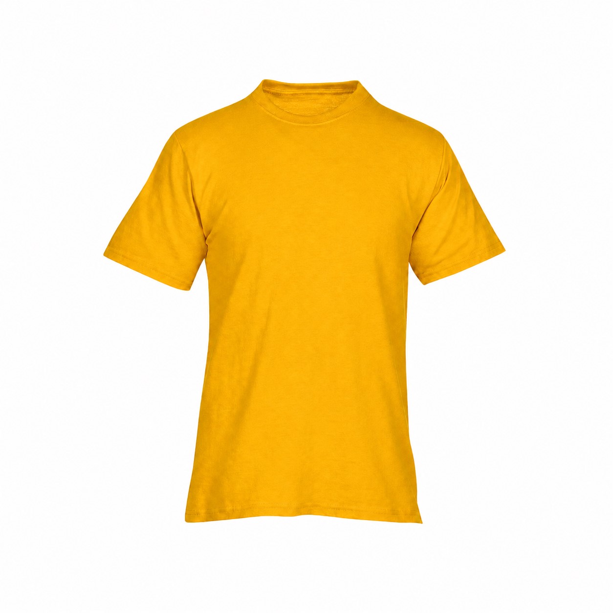 Classic Cotton Screen T Shirt — Gold