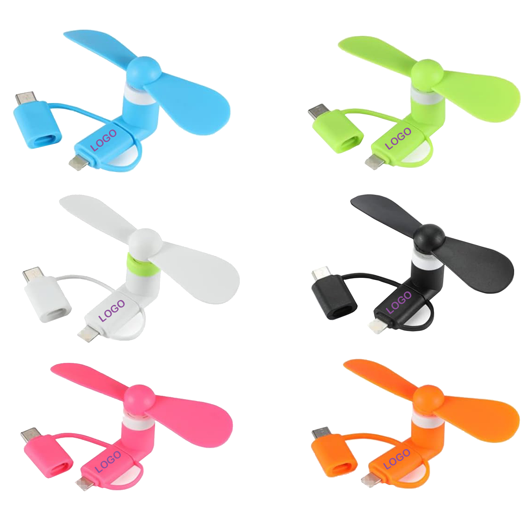 Three Adapter Phone Cooling Fan